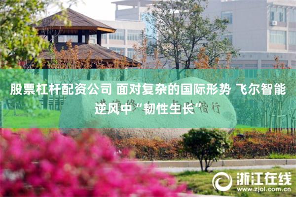 股票杠杆配资公司 面对复杂的国际形势 飞尔智能逆风中“韧性生长”