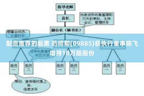 配资推荐的股票 药师帮(09885)获执行董事陈飞增持10万股股份