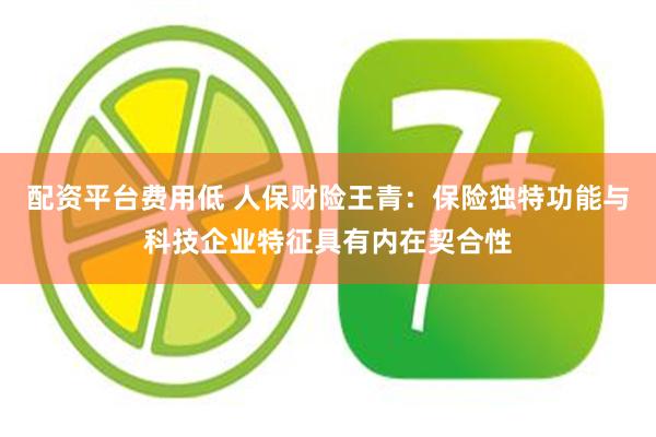 配资平台费用低 人保财险王青：保险独特功能与科技企业特征具有内在契合性